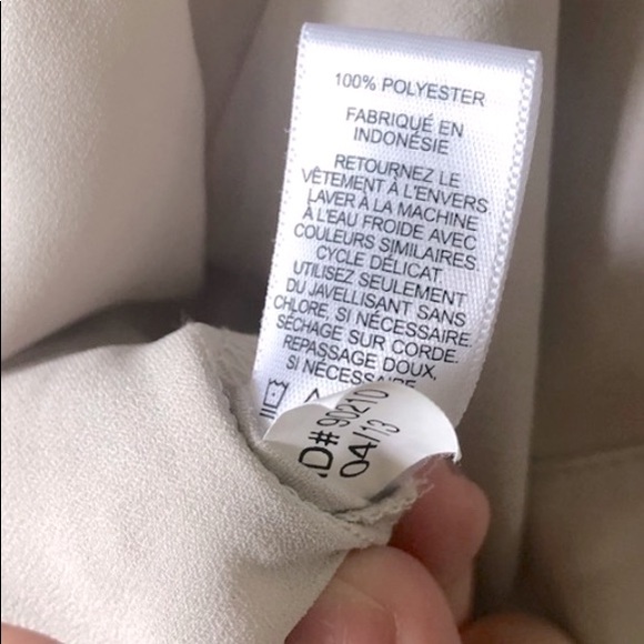 Express Light Beige High Low Blouse - Picture 7 of 7